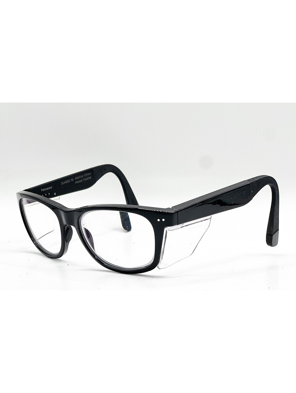 Pentax Ptx Classic 56 Gloss Black Authentic Eyeglasses 55-17-140